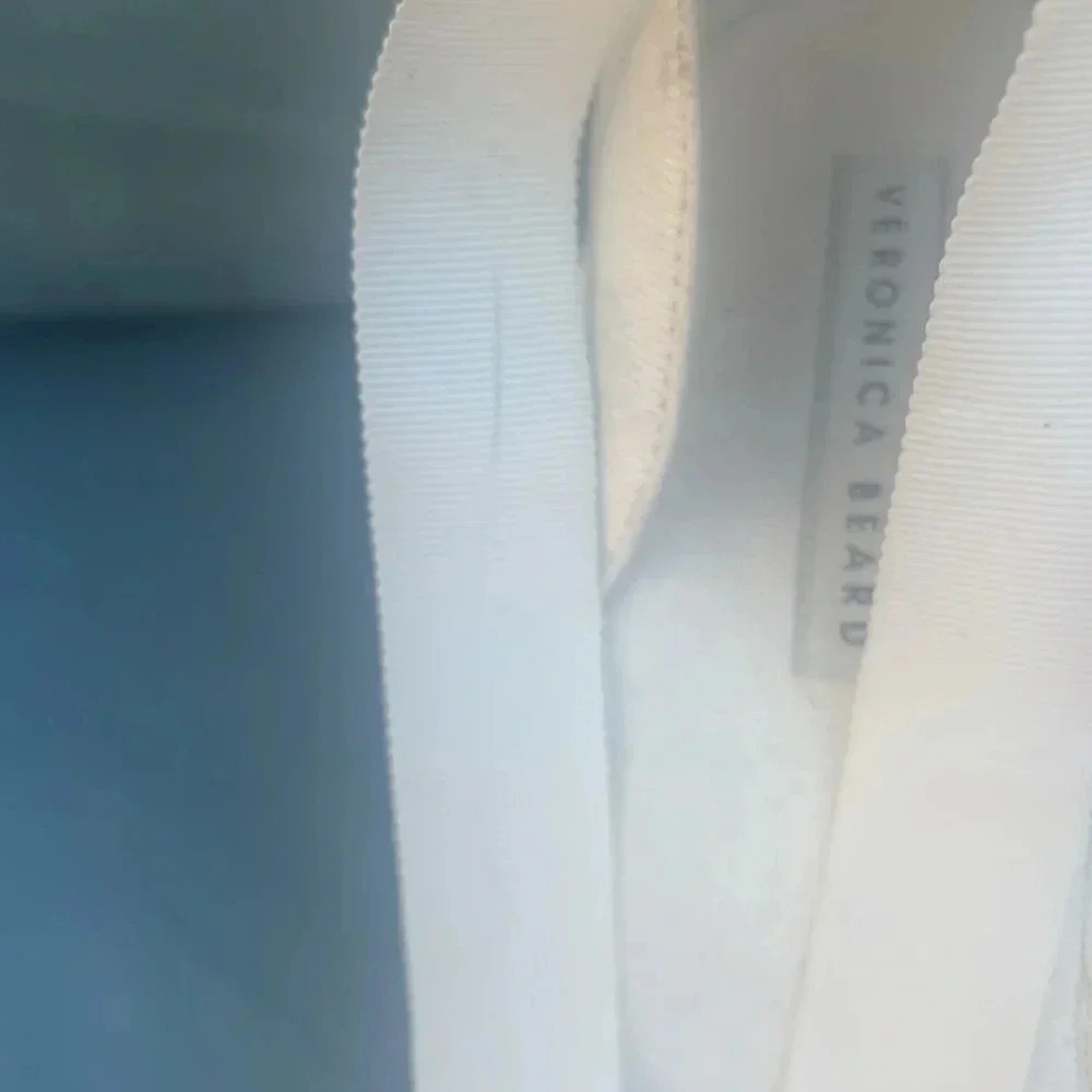 NWOT Veronica Beard Women 11 Soleil Sandal Espadrille White Eyelet Wedge *defect - Picture 9 of 11